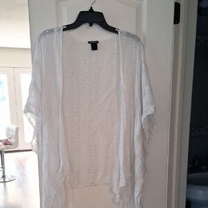 Steve Madden Cream Sheer Cardigan